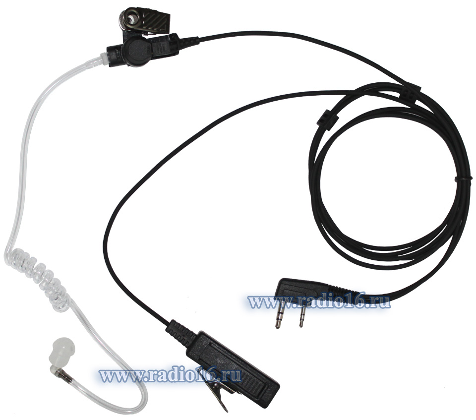 KENWOOD EMP-3968D   профессиональная износостойкая гарнитура скрытого ношения с прозрачным звуководом.